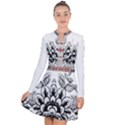 IM Fourth Dimension Black White 10 Long Sleeve Panel Dress View1