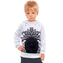 Im Fourth Dimension Black White 11 Kids  Hooded Pullover by imanmulyana