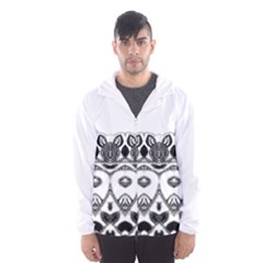 Im Fourth Dimension Black White 12 Men s Hooded Windbreaker by imanmulyana