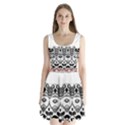 IM Fourth Dimension Black White 12 Split Back Mini Dress  View1