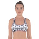 IM Fourth Dimension Black White 12 Cross Back Sports Bra View1