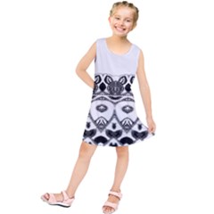 Im Fourth Dimension Black White 12 Kids  Tunic Dress by imanmulyana