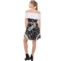 IM Fourth Dimension Black White 12 Off Shoulder Chiffon Dress View2