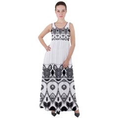 Im Fourth Dimension Black White 12 Empire Waist Velour Maxi Dress by imanmulyana