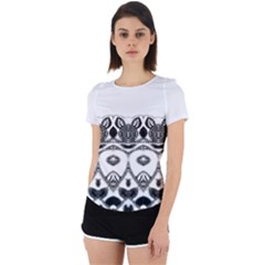 Im Fourth Dimension Black White 12 Back Cut Out Sport Tee by imanmulyana