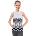 IM Fourth Dimension Black White 12 Kids  Sleeveless Hoodie View1