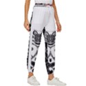 IM Fourth Dimension Black White 12 Cropped Drawstring Pants View3