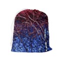 Autumn Fractal Forest Background Drawstring Pouch (XL) View2