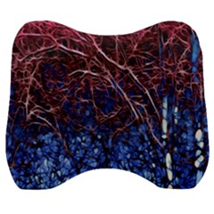 Autumn Fractal Forest Background Velour Head Support Cushion by Amaryn4rt