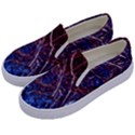 Autumn Fractal Forest Background Kids  Canvas Slip Ons View2