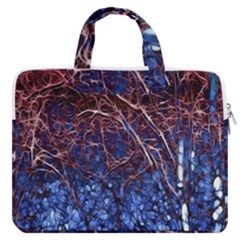 Autumn Fractal Forest Background Macbook Pro 16  Double Pocket Laptop Bag  by Amaryn4rt