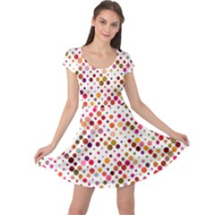 Colorful-polkadot Cap Sleeve Dress by nate14shop