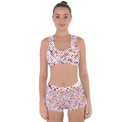 Colorful-polkadot Racerback Boyleg Bikini Set by nate14shop