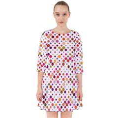 Colorful-polkadot Smock Dress by nate14shop