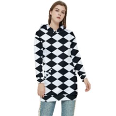 Diamond Women s Long Oversized Pullover Hoodie