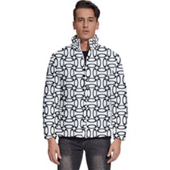 Ellipse-pattern Men s Puffer Bubble Jacket Coat by nate14shop