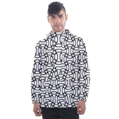 Ellipse-pattern Men s Front Pocket Pullover Windbreaker by nate14shop