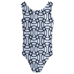 Ellipse-pattern Kids  Cut-out Back One Piece Swimsuit by nate14shop