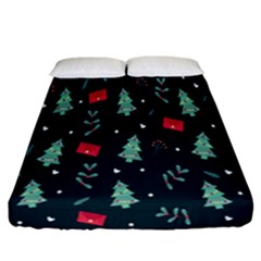 Christmas Pattern Design  Fitted Sheet (california King Size) by artworkshop