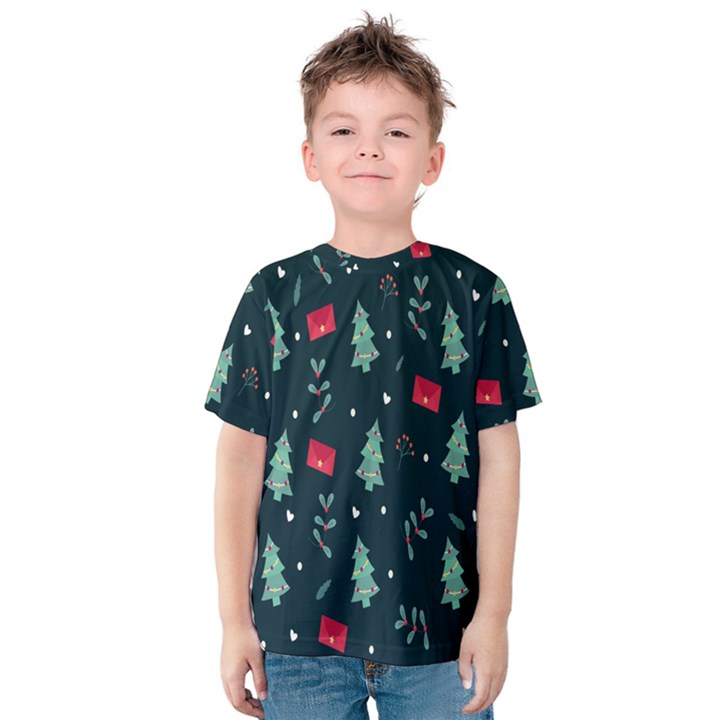 Christmas Pattern Design  Kids  Cotton Tee