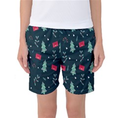 Christmas Pattern Design  Women s Basketball Shorts by artworkshop