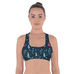 Christmas Pattern Design  Cross Back Sports Bra by artworkshop