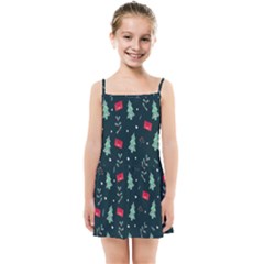 Christmas Pattern Design  Kids  Summer Sun Dress by artworkshop