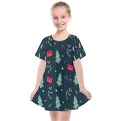 Christmas Pattern Design  Kids  Smock Dress by artworkshop