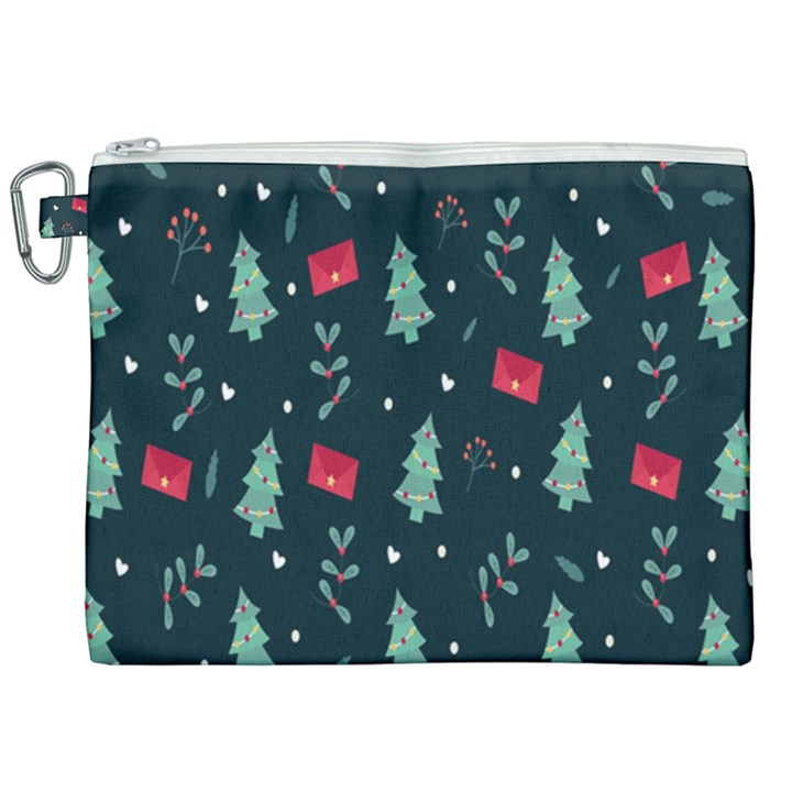 Christmas Pattern Design  Canvas Cosmetic Bag (XXL)