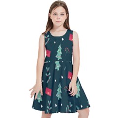 Christmas Pattern Design  Kids  Skater Dress by artworkshop