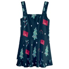 Christmas Pattern Design  Kids  Layered Skirt Swimsuit by artworkshop