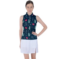 Christmas Pattern Design  Women s Sleeveless Polo Tee by artworkshop