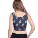 Eyes Evil Eye Blue Pattern Design Crop Top View3