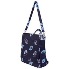 Eyes Evil Eye Blue Pattern Design Crossbody Backpack by artworkshop