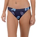 Eyes Evil Eye Blue Pattern Design Band Bikini Bottom View1