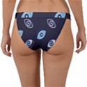 Eyes Evil Eye Blue Pattern Design Band Bikini Bottom View2