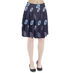 Eyes Evil Eye Blue Pattern Design Pleated Skirt by artworkshop