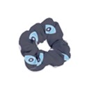 Eyes Evil Eye Blue Pattern Design Velvet Scrunchie View1