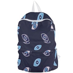 Eyes Evil Eye Blue Pattern Design Foldable Lightweight Backpack by artworkshop