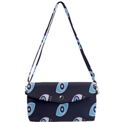 Eyes Evil Eye Blue Pattern Design Removable Strap Clutch Bag by artworkshop