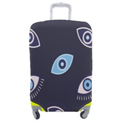 Eyes Evil Eye Blue Pattern Design Luggage Cover (medium) by artworkshop