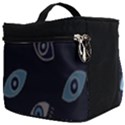 Eyes Evil Eye Blue Pattern Design Make Up Travel Bag (Big) View2