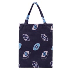 Eyes Evil Eye Blue Pattern Design Classic Tote Bag by artworkshop