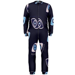 Eyes Evil Eye Blue Pattern Design Onepiece Jumpsuit (men) by artworkshop