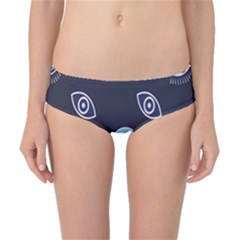 Eyes Evil Eye Blue Pattern Design Classic Bikini Bottoms by artworkshop