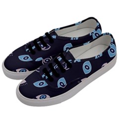 Eyes Evil Eye Blue Pattern Design Men s Classic Low Top Sneakers by artworkshop