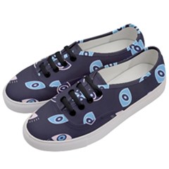 Eyes Evil Eye Blue Pattern Design Women s Classic Low Top Sneakers by artworkshop