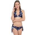 Eyes Evil Eye Blue Pattern Design Tie It Up Bikini Set View1