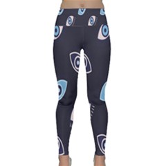 Eyes Evil Eye Blue Pattern Design Lightweight Velour Classic Yoga Leggings by artworkshop