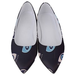 Eyes Evil Eye Blue Pattern Design Women s Low Heels by artworkshop